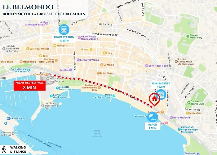 Apartmán Le Belmondo - Croisette - Palais Miramar *