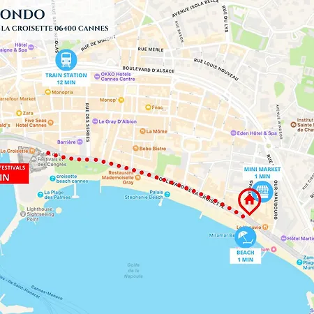 Le Belmondo - Croisette - Palais Miramar 公寓 戛纳